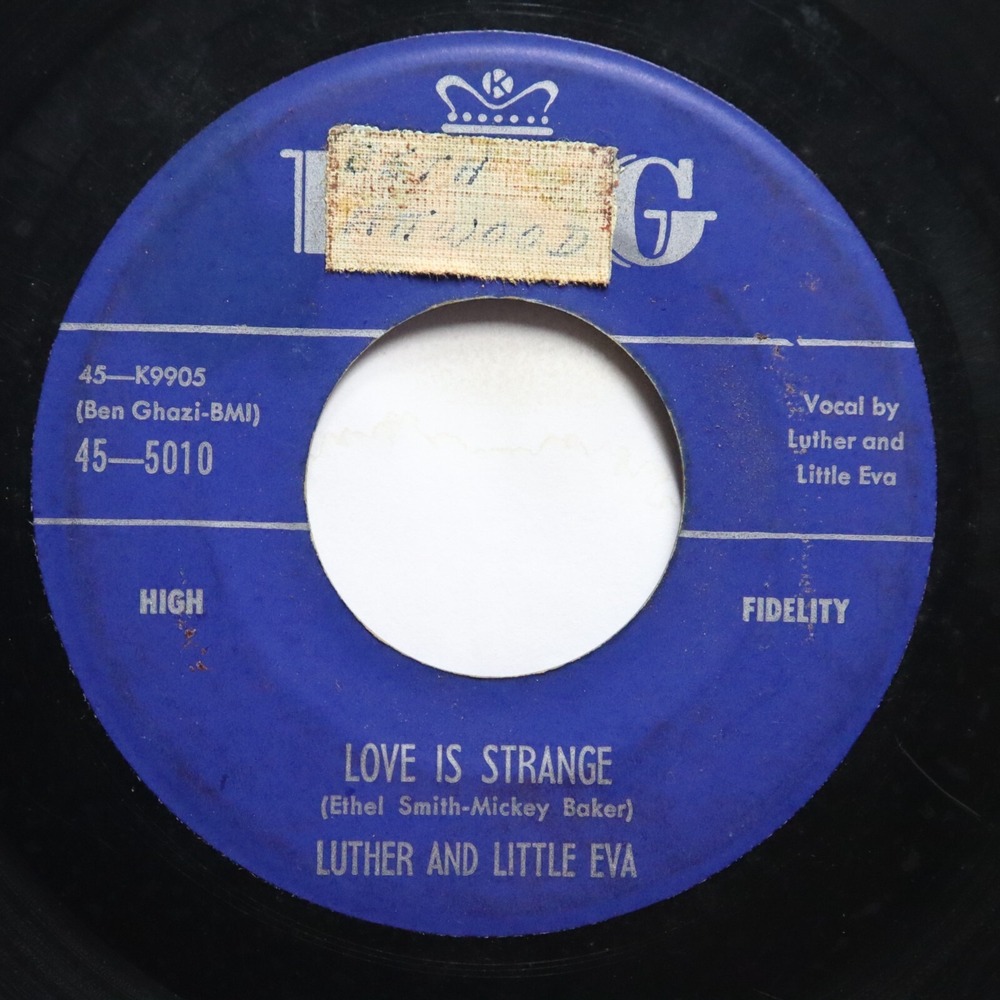 LUTHER & LITTLE EVA - LOVE IS STRANGE / AIN'T GOT NO HOME - SOUL 45‎